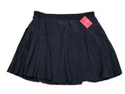 Spanx Get Moving Pleated Black Skort Skirt Women Size Medium Booty Boost