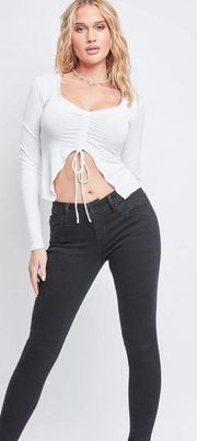 YMI New Fit WannaBettaButt Skinny Mid Rise Jeans