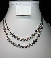 Lia Sophia Double Strand Faux Pearl Necklace