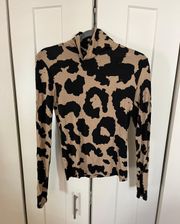 Cheetah Print Long Sleeve Shirt