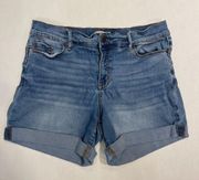 Juicy Couture Cuffed Denim Shorts Size 30”