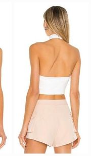 Superdown Brenna Crop Top in White