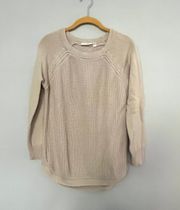 Neutral Cream Beige Pullover Sweater