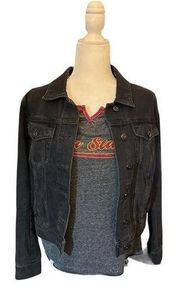 Articles of Society Women’s Taylor Denim Black Jean Jacket Size S