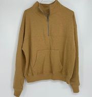 SO LOUNGE LIFE WEEKEND 3/4 ZIP SWEATSHIRT SMALL