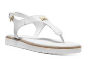 Michael Kors  Ladies' Plated Thong Sandal, White Size 6.  B60