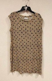 D-Lydy Polka Dot Linen Dress Size XXS EUC