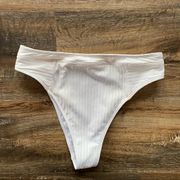 Abercrombie & Fitch White High Leg Bikini Bottoms Size Small