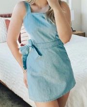 Denim Chambray Romper Dress