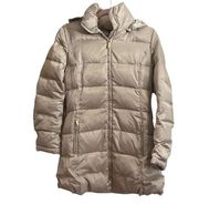 Laundry by Shelli Segal Champagne Gold Down and Feather Puffer Jacket