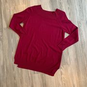 NY & Co pink tunic style sweater size L