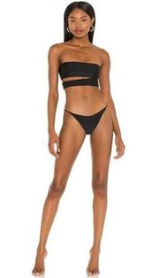 superdown Arianna Bikini Bottom in Black Small New Womens Swim