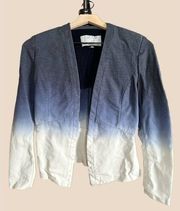 Tart Open Front Fitted Blazer - Blue