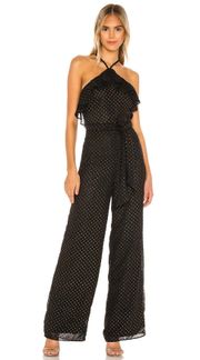 Kyra Jumpsuit in Black & Gold