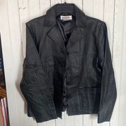 bagatelle Vintage Leather Jacket Black Size M