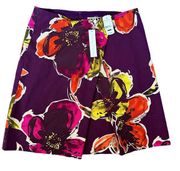 NWT Trina Turk Floral Midi Skirt Size 6 Epiphany Collection A-line Faux Wrap