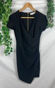 4/$25 Bisou Bisou Asymmetrical faux wrap dress