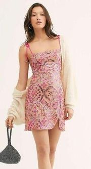 Beaded Sequin Mini Dress