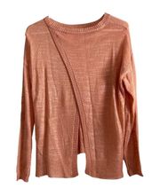 Gianni Bini light orange open back sweater size XS