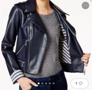 BCBG faux leather jacket