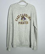 ECU East Carolina Pirates Graphic Crew Neck Sweatshirt Women's 2XL