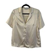 Paris Atelier and Other Stories Champagne Colored Silk Blouse Size 4