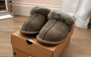 ® Women's Scuffette Shearling Slide Slippers in Green