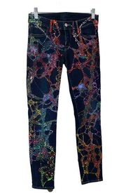 Koral Skinny Jeans Paint Splatter Stretch 27” Waist