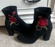 Black rose size 10 candies booties