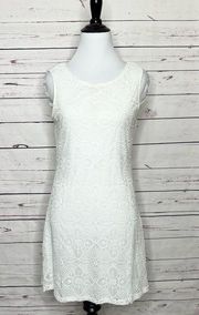 Crystal Doll White Lace Mini Dress Size 5 Small