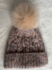 Free People Confetti Cable Pom Beanie