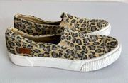 Blowfish animal print low top sneakers size 10