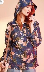 LPA X Revolve Jacket 360 Hoodie Windbreaker Waterproof Floral Blue Bohemian