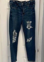 American Eagle  Hi-Rise Jegging Classic Destroy Size 12 short