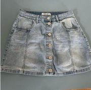 Almost Famous jeans mini skirt size 9