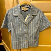 Authentic New With Tags Gucci Button Down Shirt