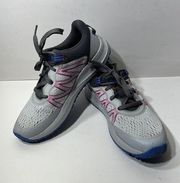 Avia Womens WMAV41ES130 Gray Low Top Lace Up Tennis Shoes Size 10