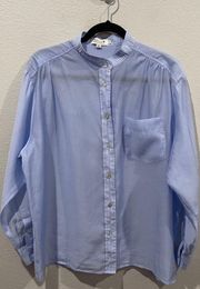 Button Down Blue Long Sleeve Shirt