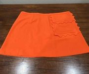 Victoria Beckman For Target Skirt Women’s 2X Orange Pocket Mini Skirt