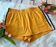 PINK - Victoria's Secret  Yellow Track Shorts Size Large