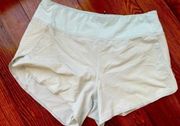 Athleta  run with it 3.5 inseam shorts light blue pre owned GUC size Small