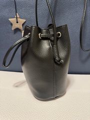 Vegan Leather Small Bucket Bag