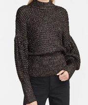 Express Chunky Balloon Sleeve Mock Neck Sweater