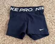 Nike Navy  Pro 2.5 Inch Shorts XS