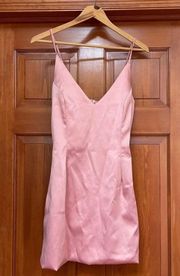 Pink Satin Dress