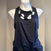 DYI Knot Black So Fast Sleeveless Tank Top Tee Good Condition SZ M