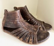 Roan by Bed Stu Pearl F990004 Womens Brown Leather Strap Sandals Shoes size 8.5