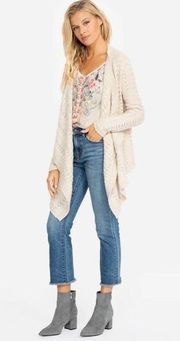 NWT Johnny Was Camille Draped Cardigan Size Small Cashmere & Linen