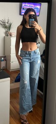 Black crop top