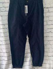 Michael Stars Admiral Navy Sunny Stretch Twill Joggers Size Large
